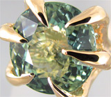 Кольцо с параиба турмалином высокой чистоты Золото