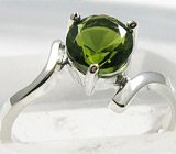 Кольцо с молдавитом Серебро 925