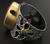 Перстень с пурпурным сапфиром Серебро 925