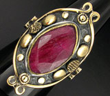 Кольцо с пурпурным сапфиром Серебро 925