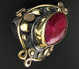 Кольцо с пурпурным сапфиром Серебро 925