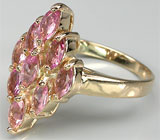 Кольцо из коллекции "Mia" с розовыми турмалинами Серебро 925