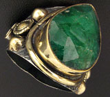 Кольцо с изумрудом Серебро 925