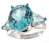 Кольцо из коллекции "Spring" с топазами Серебро 925