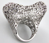 Крупное 3-D кольцо из коллекции "Sunshine" Серебро 925