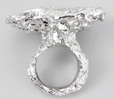 Массивное кольцо из коллекции "Sunshine" из текстурного серебра Серебро 925