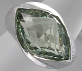 Кольцо из коллекции "Sunshine" с зеленым аметистом Серебро 925