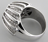 Высокое кольцо из коллекции "Sunshine" с гранатом Серебро 925
