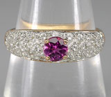 Кольцо из коллекции "Mia" с пурпурным родолитом Серебро 925