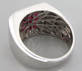 Перстень с рубинами Серебро 925