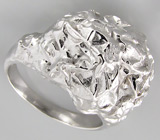 Текстурное кольцо из коллекции "Sunshine" Серебро 925