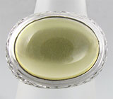Филигранное кольцо с крупным кабошоном цитрина Серебро 925