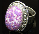 Кольцо с пурпурной бирюзой Серебро 925