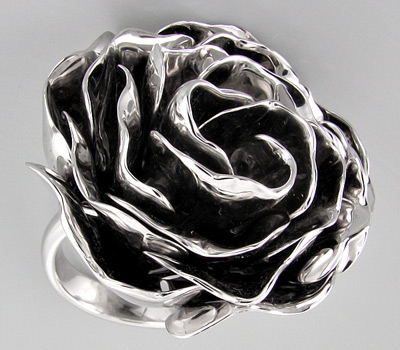 Массивное 3-D кольцо-цветок из коллекции "Sunshine"