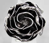 Массивное 3-D кольцо-цветок из коллекции "Sunshine" Серебро 925