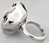 Массивное 3-D кольцо-цветок из коллекции "Sunshine" Серебро 925