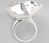 Крупное кольцо-цветок из коллекции "Sunshine" Серебро 925