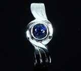 Изящное кольцо с ярким синим сапфиром Серебро 925