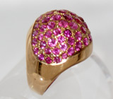 Кольцо с пурпурными сапфирами Золото