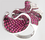 Фантастическое кольцо с пурпурными сапфирами и бриллиантами Золото