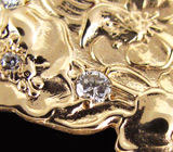 Антикварная подвеска, инкрустированная бриллиантами на цепочке Золото
