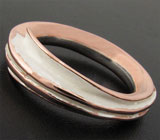 3-D кольцо из текстурного серебра Серебро 925