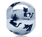 Миниатюра "Кошки" Серебро 925