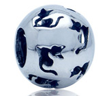 Миниатюра "Кошки" Серебро 925