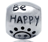 Миниатюра "Don`t Worry Be Happy"  Серебро 925