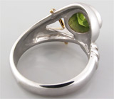 Кольцо с сочно-зеленым перидотом Серебро 925
