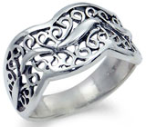 Филигранное кольцо из серебра Серебро 925