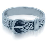 Оригинальное кольцо "Ремень" Серебро 925