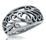 Филигранное кольцо из серебра Серебро 925