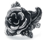 Скульптурное кольцо-цветок Серебро 925