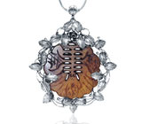 Оригинальный КРУПНЫЙ кулон с пальмовым деревом от Monica Mourissio Серебро 925