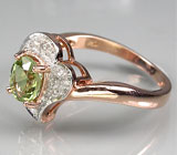 Кольцо из коллекции "Mia" с сочно-зеленым сапфиром Серебро 925