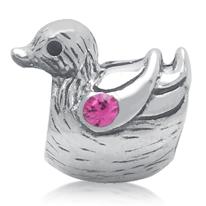 Миниатюра "Утка" с кубиком циркония 