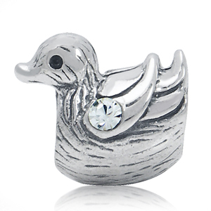 Миниатюра "Утка" с кубиком циркония