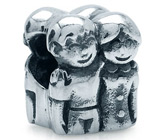 Миниатюра «Мальчик и девочка»  Серебро 925