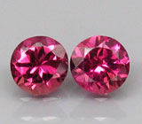 Пара рубеллитов турмалинов 0,6 карат 