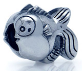 Миниатюра "Рыбы" Серебро 925