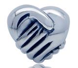 Миниатюра "Сердце в руках"  Серебро 925