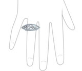 Ажурное кольцо с жемчужиной Серебро 925