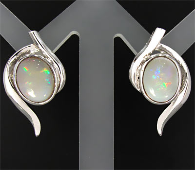 Серьги с solid опалами