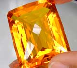 Коллекционный золотистый цитрин 164 карата 