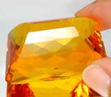 Коллекционный золотистый цитрин 164 карата 