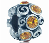 Подвеска с кубиком циркония  Серебро 925