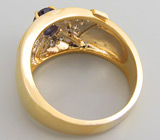 Великолепное кольцо с александритом и бриллиантами Золото