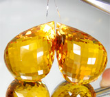 Пара КРУПНЫХ цитринов 144,25 карат