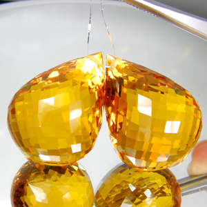 Пара КРУПНЫХ цитринов 144,25 карат 